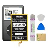 DRECHAS [3500mAh] Battery for iPod Classic/Video Thin, 2025 New Upgraded Capacity Replacement Battery for iPod 5th - 7th Generation Video Classic Thin with Repair Tool Kit