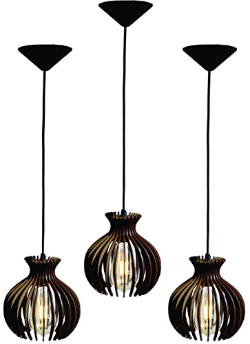 Kit 3 Pendente Luminária de Teto Alaska (18x18cm)