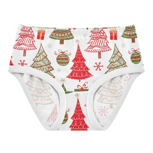 Christmas Trees Girls Underwear Toddler 2t Cotton Panties for Girl Stylish Briefs Girls Undies
