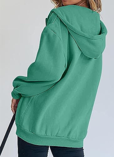 Image of PRETTYGARDEN Women's Fall Zip Up Hoodies Sweatshirts