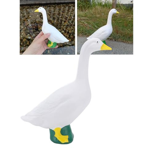 CYTGOUPER 7in Desk Goose Statue,Small Goose Figurine for Home Decor,Cute White Resin Goose Figurine Ornament for Office Table Home Decoration, Gift for Friends and Family by CYTGOUPER - Image 8