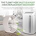 2 Pack TL2667 Hose Inlet for Delonghi Portable AC Exhaust Hose Compatible With De'Longhi PACA140E PACC100EL PACC100 PACA110 PACCT90