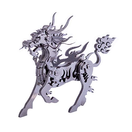 RuiyiF 3D Metal Puzzles Kylin for Kids Ages 10-12, Stainless Steel 3D Metal Model Kits Animal to Build, Assembly Hobby Animal Model Kits, Desk Ornaments/Building Toys for Kids Adults RuiyiF 3D Metal Puzzles Kylin for Kids Ages 10-12, Stainless Steel 3D Metal Model Kits Animal to Build, Assembly Hobby Animal Model Kits, Desk Ornaments/Building Toys for Kids Adults