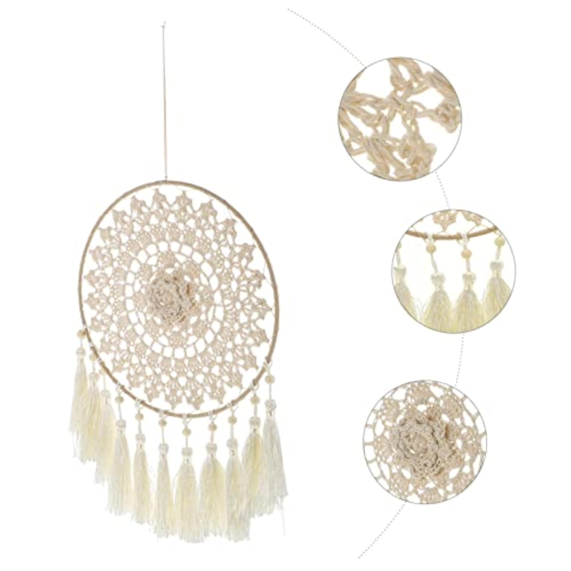 Handmade Dream Catcher Wall Decor with Tassels