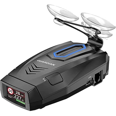 DriveSmart Guardian Deluxe - GPS, Laser, Radar & Red Light Speed Camera Detector With Mobile Laser Detection - FREE Database Updates Cover