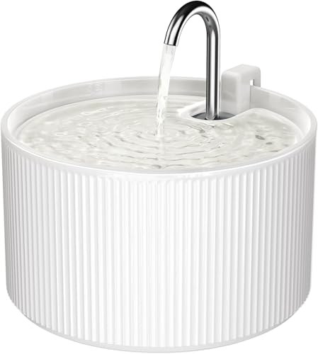 Keramik-Katzenbrunnen, 2,2L/74oz Trinkbrunnen für Katzen Indoor, Automatische Haustier-Wasserspender mit Ultra-Leiser Pumpe & Ersatzfilter Keramik-Katzenbrunnen, 2,2L/74oz Trinkbrunnen für Katzen Indoor, Automatische Haustier-Wasserspender mit Ultra-Leiser Pumpe & Ersatzfilter