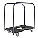 SNAP-LOC PANEL CART DOLLY BLACK with 1500 lb Capacity, Steel Frame, 4 inch Casters, Panel Bars and optional E-Strap Attachment