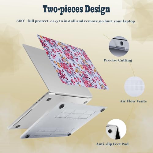 Carcasa Macbook Pro 13 Rosa Retro para modelos A1502 y A1425 con protector de teclado de plastico 2