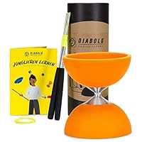 Diabolo Beach à roulement - Orange Bag. Alu Orange 5m ficelle CIRKAO Decathl