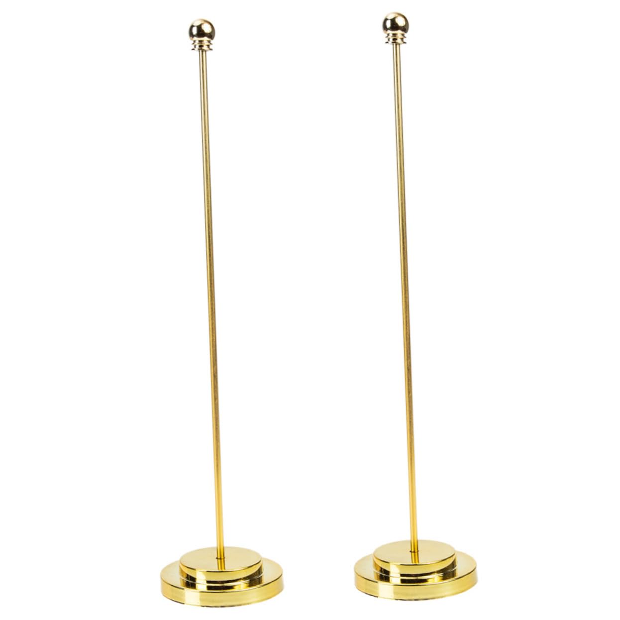 Support de drapeau de bureau stable en métal avec socle lesté pour table - 12 pièces