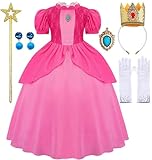 Avady Princess Dress for Girls Princess Costume for Kids Halloween Cosplay Costume Birthday Party Dress Up