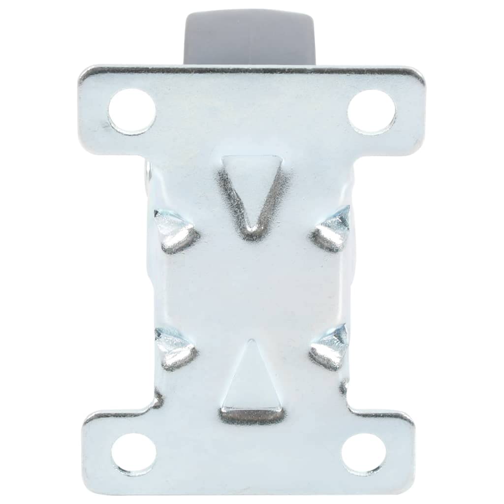 8 ruote di supporto da 50 mm in gomma TPR con telaio in ferro zincato, portata 35 kg per rotolo, per officina, magazzino, carrello, trasportatore, carrello per pallet, industria, logistica