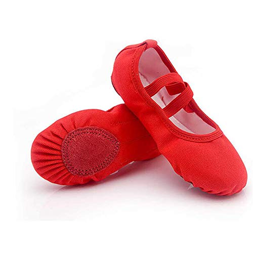 Girls Breathable Canvas Ballet Practice Shoes Yoga Shoes for Dancing2