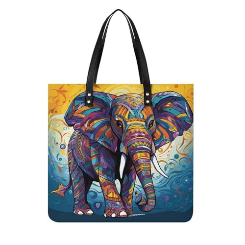 Sac éléphant coloré en cuir végétalien, le cabas souple et tendance pour illuminer votre style