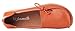 Serene Womens Orange Leather Cowhide Casual Lace Up Flat Driving Shoes Boat Slip-On Loafers - Size 9