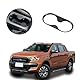 Auto Getränkehalter-Abdeckungsverkleidung Geeignet für Ford Ranger 2015-2021,Auto Becherrahmen Dekorativer Rahmen, Autozubehör Innenraum,ABS Carbon Muster (Schwarz)