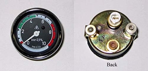 Oil Pressure Gauge Compatible with IMT Tractor fits in 539 506 533 560 540 57 536 627 667 1978-2000 Models and More …
