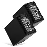 CELLONIC 2x Batteria per Fotocamera Compatibile con Sony FDR-AX33, HDR-CX250, HDR-CX270, NP-FV70 – (3300mAh, 7.4V)