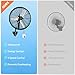 20'' Outdoor Wall Mount Fan, 4 Speed Oscillating Wall Fan with All Sealed Brushless DC Motor, Heavy Duty Industrial Fans, Waterproof Fans for Patios, House, Garage, Commercial, Warehouse, Factory