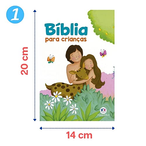 Kit Livros Infantis Bíblicos | Bíblia para Crianças + 8 Livros para Colorir + Lápis de Cor | Editora
