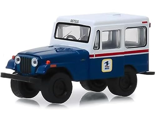 1971 DJ-5 Blue and White Hobby Exclusive 1/64 Diecast Model Car by Greenlight 29998