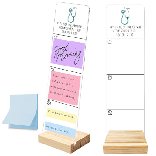 Tableau mémo pour moniteur en acrylique : optimisez votre bureau d'infirmière
