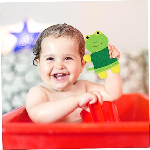 ADOCARN 3 Pçs Escova De Banho Infantil Luvas De Lavagem Toalha De Banho Animal Banho Para Purificado