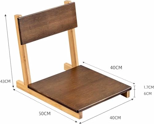 Chaise de plancher en bois portable pour maison et extérieur