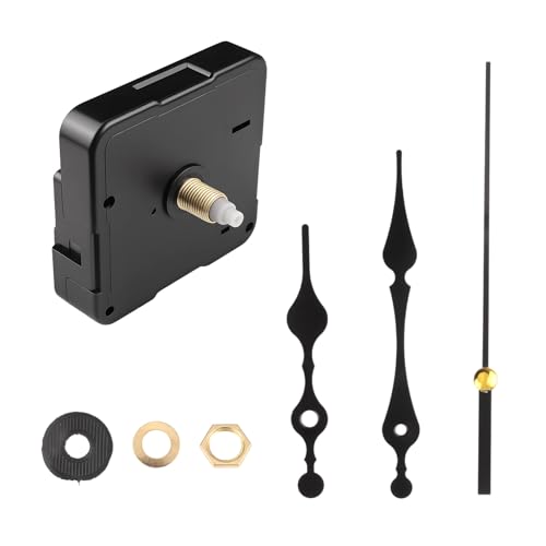 Mouvement d'Horloge à Quartz Silencieux, Mouvement Mécanisme Horloges, Mecanisme Horloge Complet avec Aiguilles, Pour Réparation Ou Création d'Horloges Murales DIY Maison Salon Bureau Hôtel