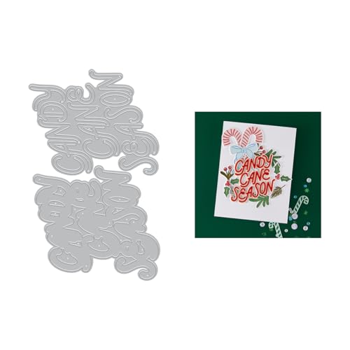 Matrices de découpe Candy Cane Season Hero Arts pour décorer vos albums de Noël