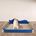 Chosertory Cat Scratcher Sofa Bed Cat Scratching Board Home Furniture Protector Pet Bed Scratching Mat for Cats, Royal Blue
