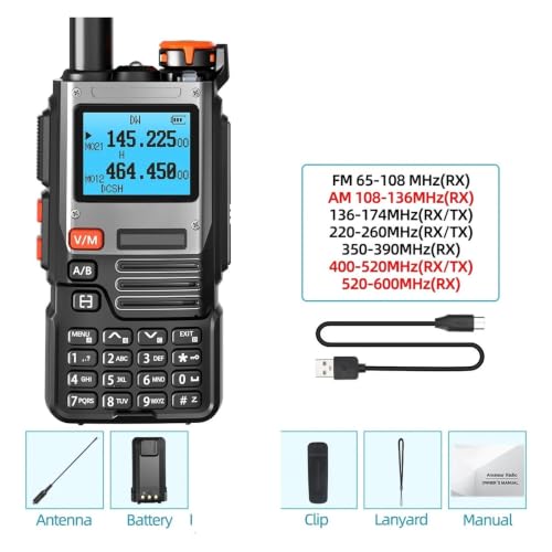 Radio walkie talkie K61 compatible con Baofeng multibanda tipo C largo alcance 999CH 3