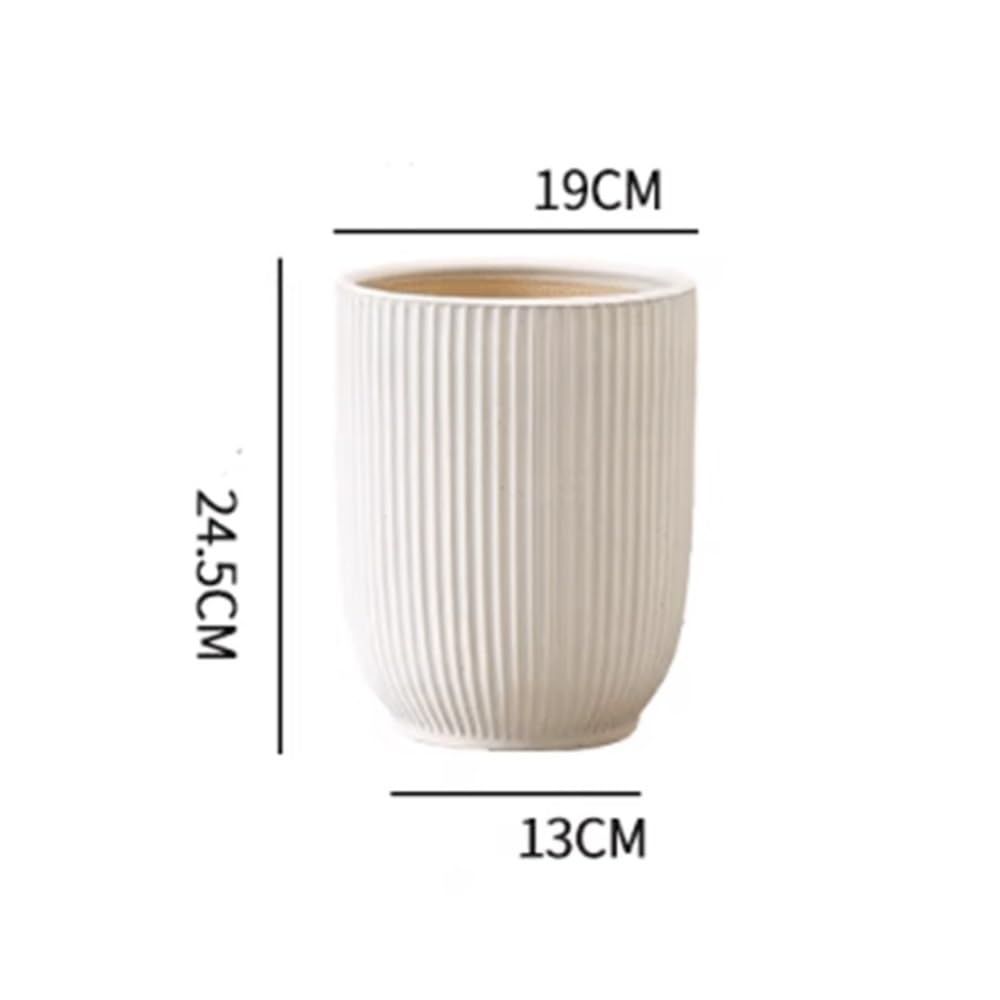 Okrągłe doniczki ceramiczne, donica na rośliny z otworem spustowym