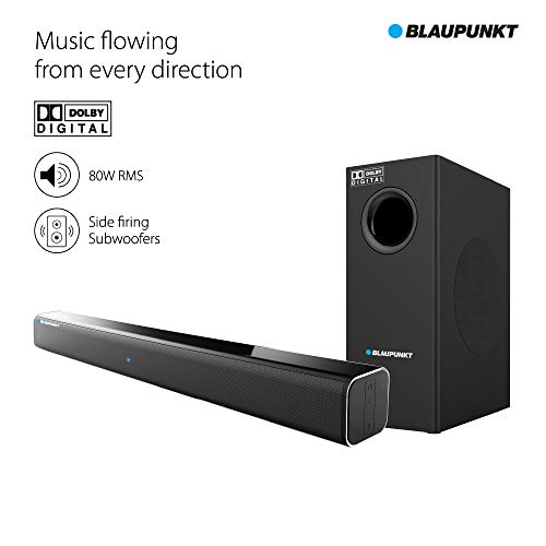 Image of Blaupunkt SBW01 Wired Dolby Soundbar with Subwoofer, Bluetooth and HDMI Arc(Without Remote)