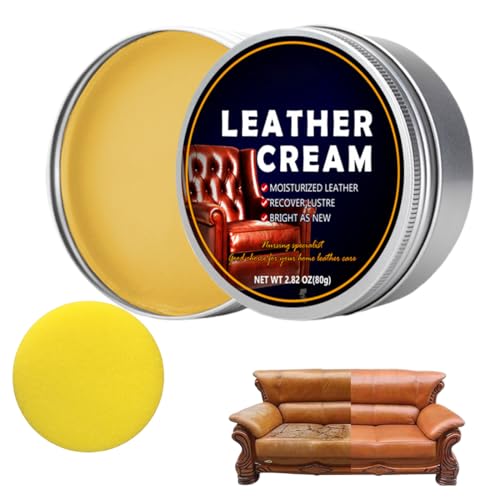 RAXLUPO 1 pieza Crema Cuero Protector intensivo de cuero Leather Conditioner,Cuidado Intensivo para Cuero,Bálsamo para Cuero con Cera de Abejas,Impregna y Protege el Cuero de Forma