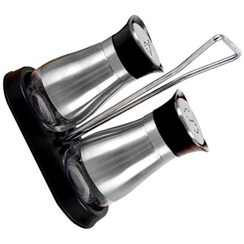 HEMOTON Sal E Pimenta Shaker Tempero Garrafa Frasco de Especiarias Tempero Shaker Jar Recipiente De