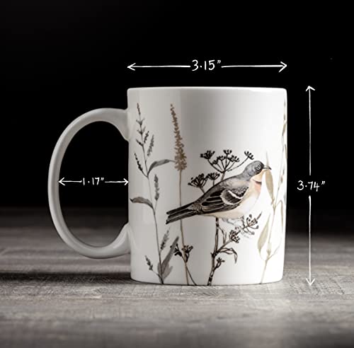 Maison D' Hermine Meadow Florals Fine Bone China Coffee Mug With Handles For Gifts, Hot Beverages - Coffee Cappuccino Latte Cocoa Tea Perfect For Home Gifts (Perfect Pasture, 12 Ounce) #TOP1