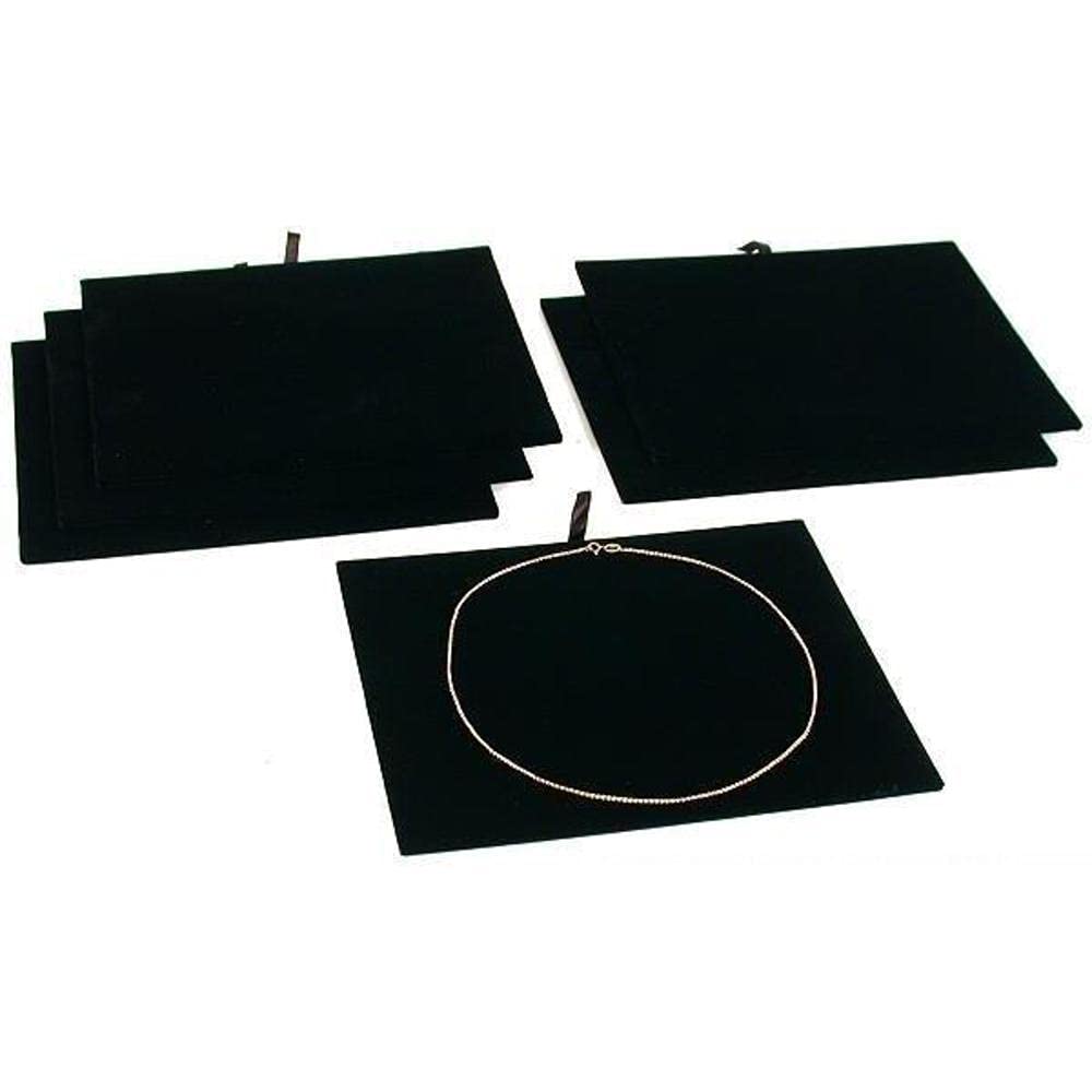 7 3/4 X 6 3/4 Black Velvet Flat Pad Display Tray - Perfect For Jewelry & Small Items 11 thumbnail image