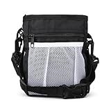 Xelsluthe Dog Treat Training Pouch, Dog Treat Pouch Puppy Treats Pouches 3 Ways to Wear for Pet Training with Multiple Pockets Built-in Poop Bag Dispenser