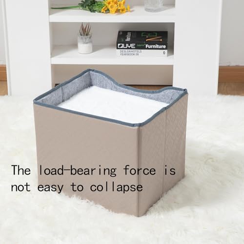 Lit pliable pour chat de 45,7 cm et niche semi-fermée en polyester doux - 6