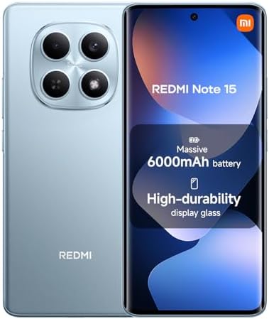 XIAOMI Redmi Note 15, Smartphone 8+256 GB, Massive 6000mAh Batter...