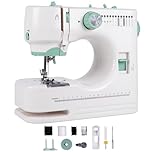 Handheld Sewing Machine, Mini Portable Electric Sewing Machine for Beginner with Dual Speeds, Easy to Use and Fast Stitch Suitable for Clothes, Fabrics, DIY, Home, Travel, Family