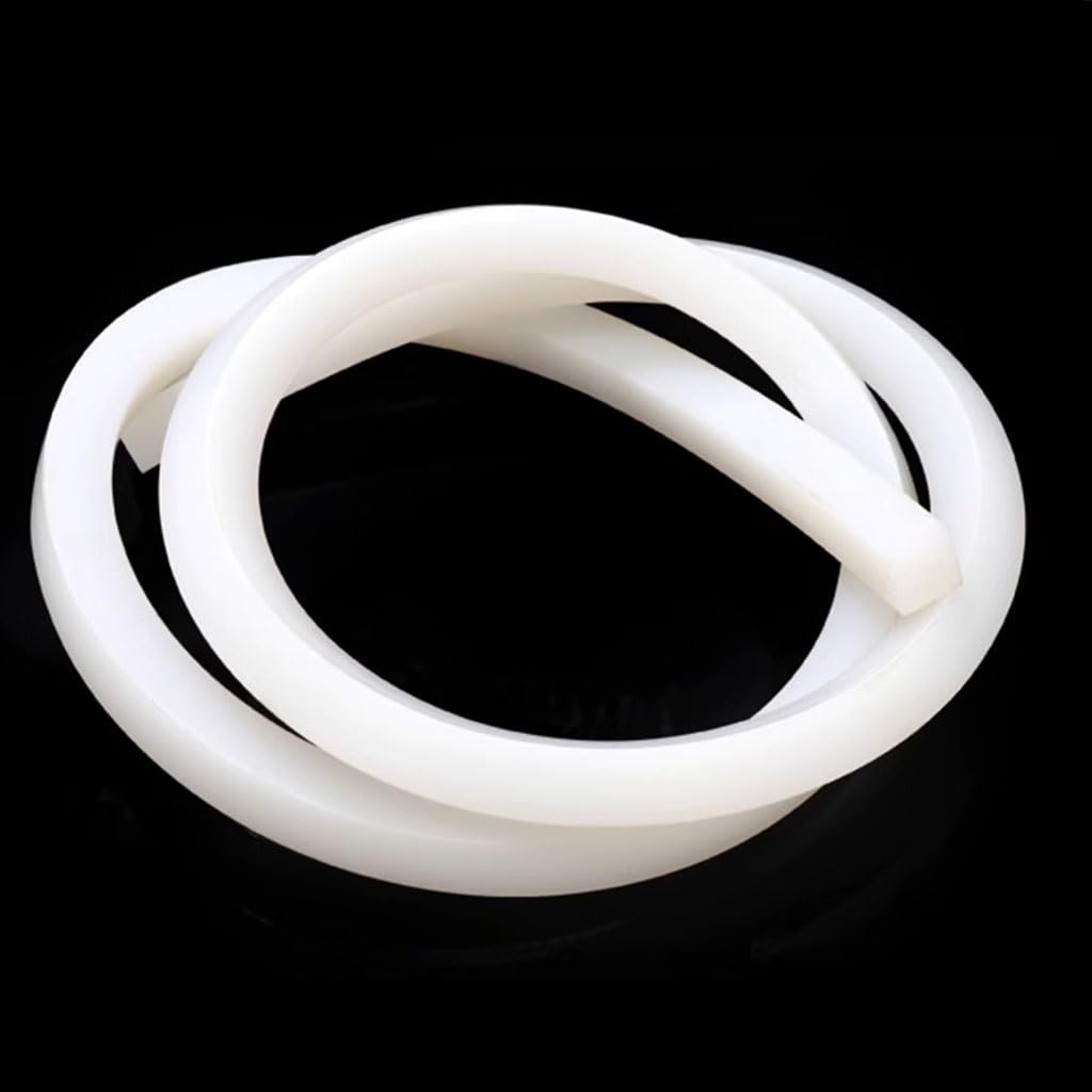 Tira de Sellado de Espuma de Silicona, Tira de Sellado de Caucho de Silicona Cuadrada, Varios tamaños, Color Blanco | 18x18mm