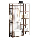 【Material】: este gabinete está hecho de bambú 100%, que es liviano, duradero y resistente, perfecto para guardar ropa