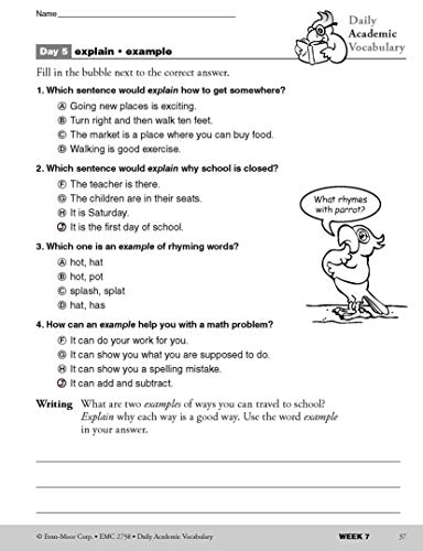 Evan-Moor Daily Academic Vocabulary, Grade 2 #TOP4