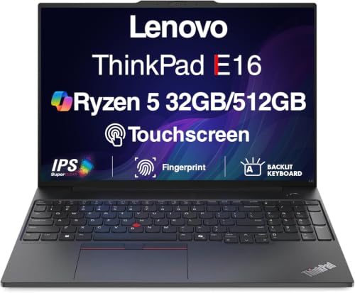Image of Lenovo ThinkPad E16 Gen 3 AI Business Laptop 16 inch Touchscreen FHD+ Display