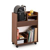 Amazon.co.jp: クロシオ シンプルランドセル収納 ワゴン ブラウン 幅