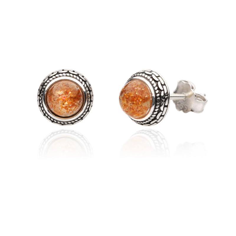 Small Genuine Sunstone 925 Sterling...