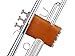 Trumpet valve guard by KGUBrass is the Orange (kadis) leather trumpet valve protector made of luxurious mild and thick material; use as protection from corrosion, scratches and stains
