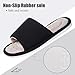 Imagen de Zapatillas Casa Mujer Hombre Cómoda Espuma de Memoria Transpirable Algodón Pantuflas Punta Abierta Antideslizante Slippers Verano